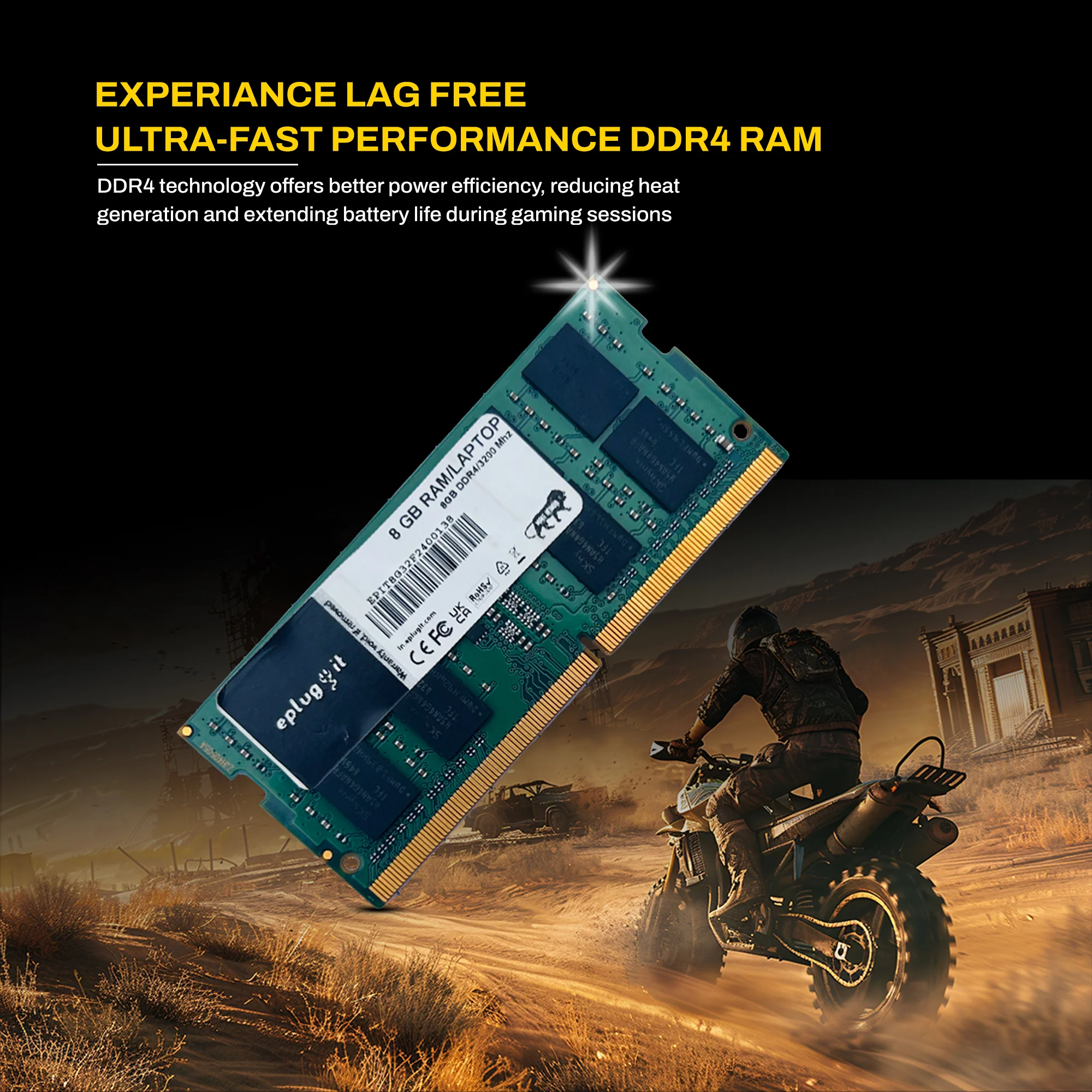 Eplugit 8GB DDR4 Laptop RAM