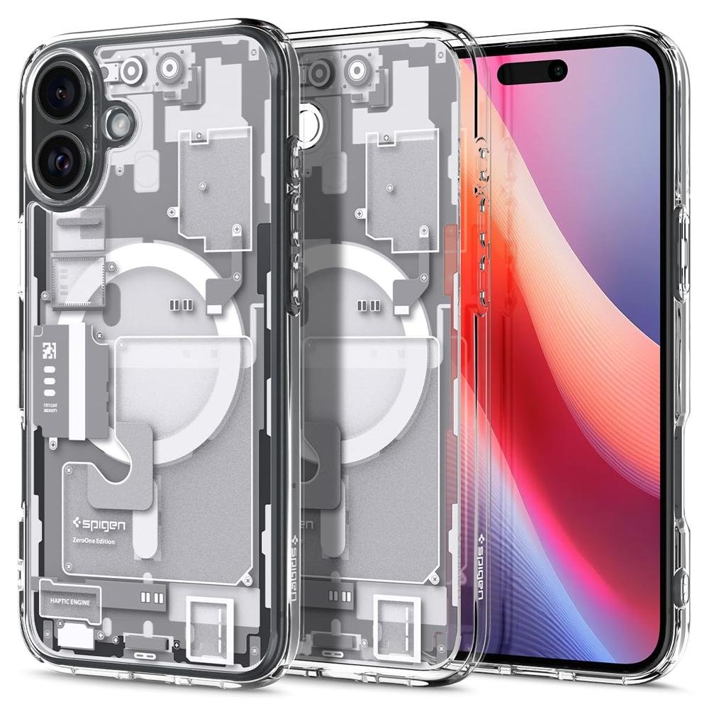 Spigen Cover Case for iPhone 16 Plus- Zero One White