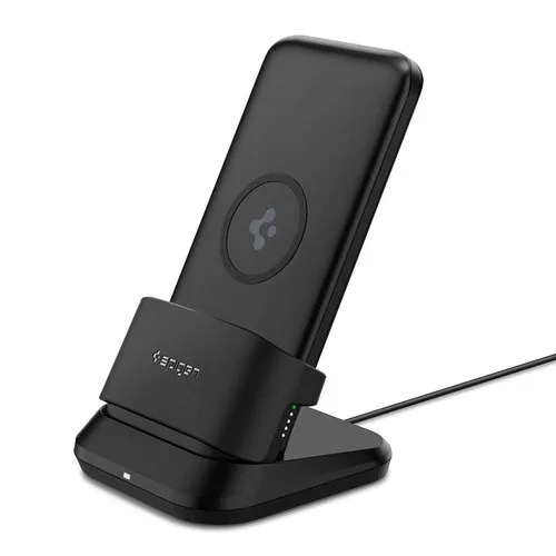 Spigen 10000mAH Lithium Polymer Wireless Power Bank Pa2001 With 20 Watt Fast Charging, Black