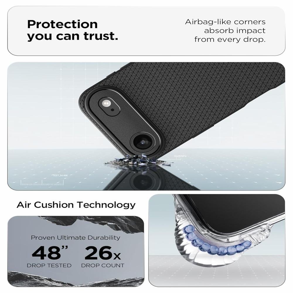 Spigen Liquid Air Case for iPhone 17 Air (Matte Black)