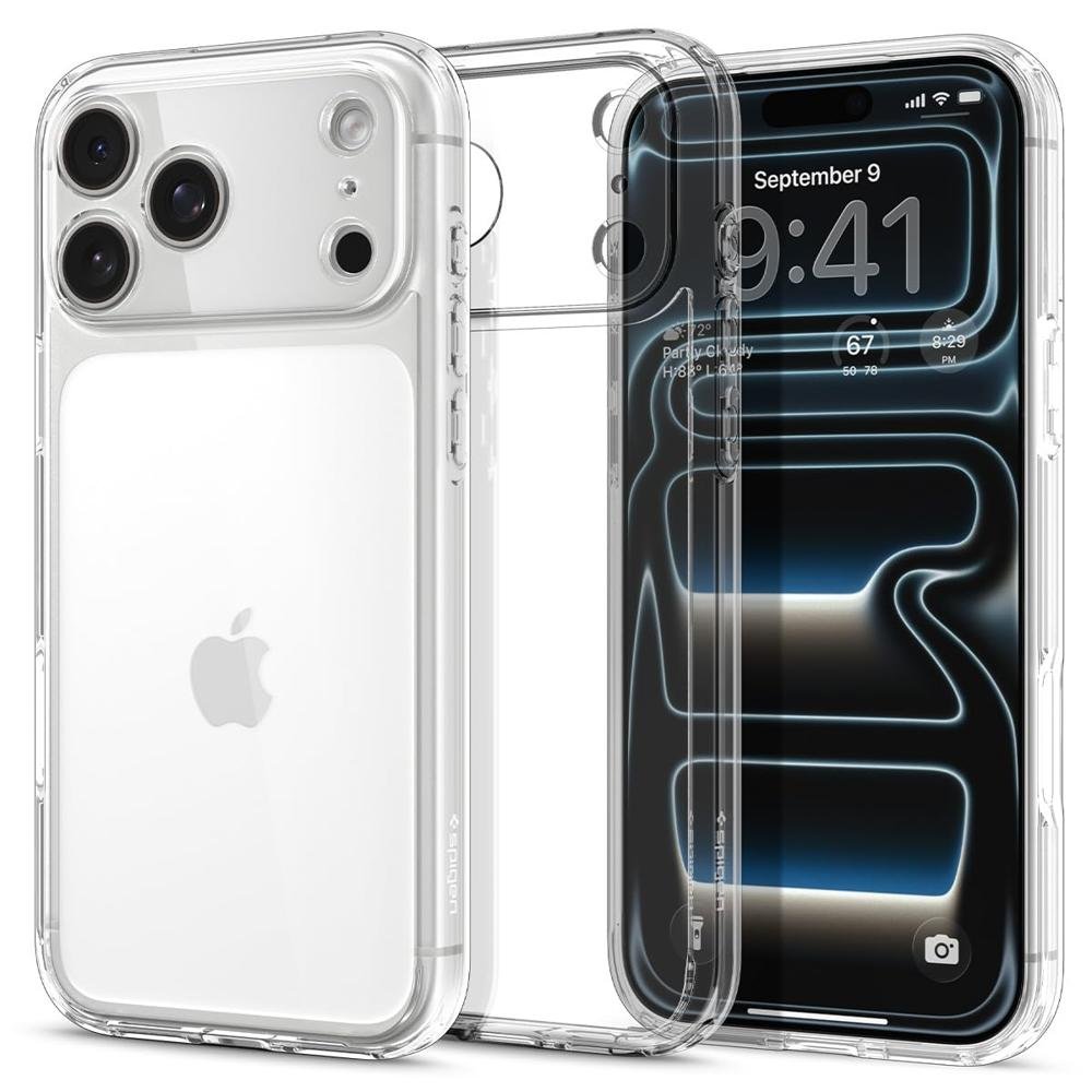Spigen Back Cover Case Compatible with iPhone 17 Pro Crystal Clear