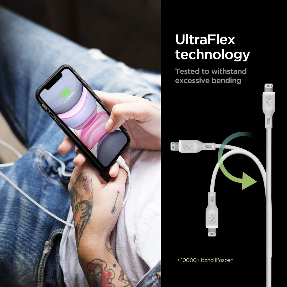 Spigen USB-C to Lightning Cable for iPhone (8 to 14) iPad Air Pods