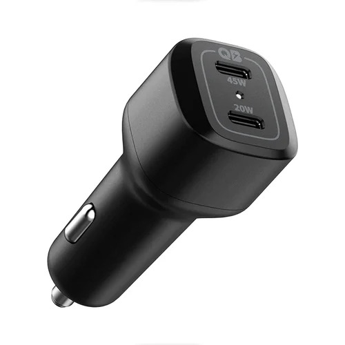 Spigen USB C Car Charger, 65W Dual USB Fast Charge (PD 3.0 45W + 20W)