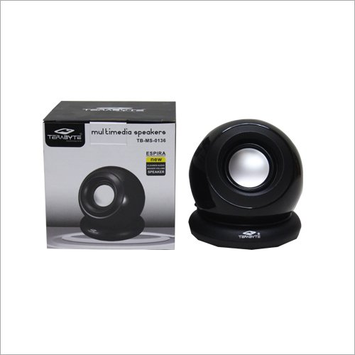 Terabyte Mini Speaker - Plastic, 3x3x2 Inches, Black | Portable, Multidirectional Sound, Durable Build, High-quality Audio